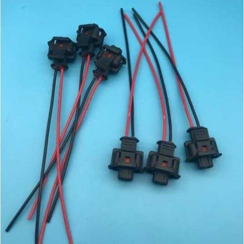 10/20/50/100pcs/lot 192849806 1928300599 PA66 2 pin/way sealed auto wire harness connector for Bosch with wire or without wire