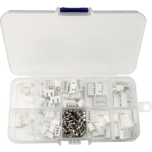230pcs/Box XH2.54 Spacing 2.54mm Connector Straight Pin 2p3p5p Plug + Pin Base + Terminal Connector Electrician Maintenance