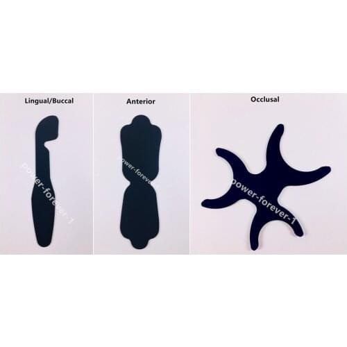3Pcs/Lot Dental Photo Contrast Silicone Contraster Black Background Board Palatal Lingual Occual