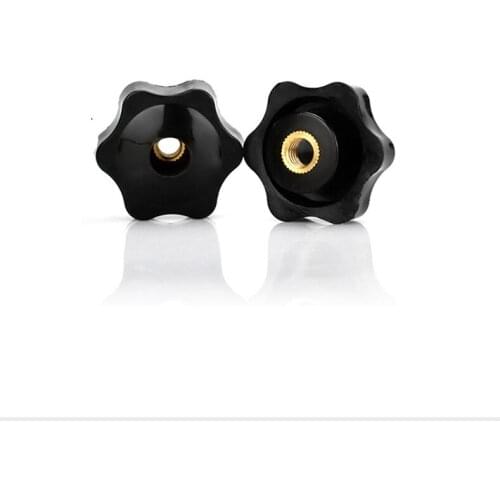 5PCS M4/M5/M6/M8/M10 Thread Star Knob Plastic 6Star Sharp Knob Through/Non Through Hole Female Thread Nut Clamping Knob Handles