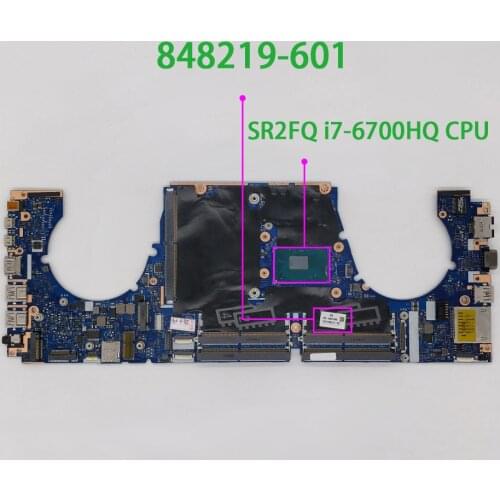 848219-601 848219-001 w i7-6700HQ CPU CM236 Chipset LA-C381P for HP ZBOOK 15 G3 NoteBook PC Laptop Motherboard Mainboard Tested