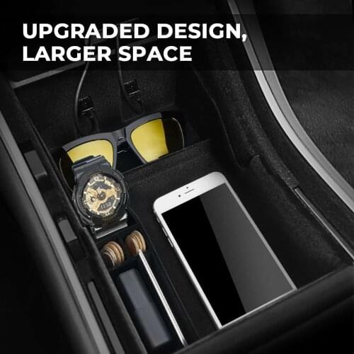For Tesla Model 3 Center Console Organizer Tray with Coin Card Sun Glasses Box Insert for Tesla Model Three Accessories