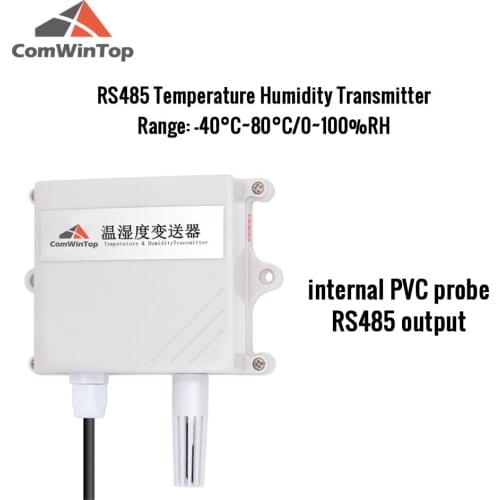 IP65 Protection RS485 Temperature Humidity Transducer Transmitter with LED Display, Support Modbus
