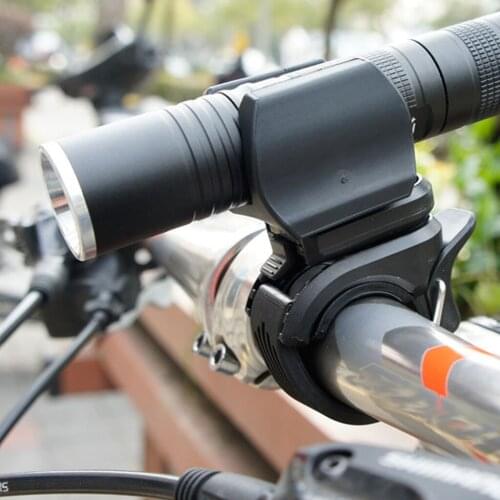 360 Degree Rotation Bicycle Bike Light Torch Holder Flashlight Bracket Seatpost Handlebar Mount