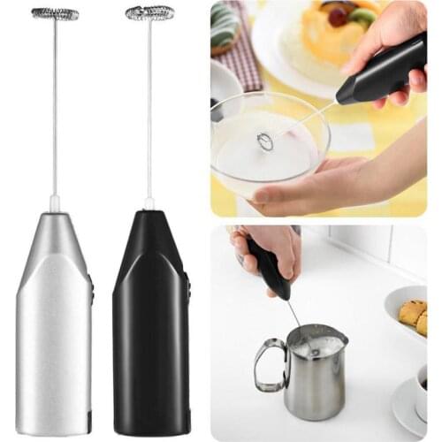 Kitchen Electric Hand Whisk Mixer Coffee Milk Egg Beater Stainless Steel Frother Egg Electric Mini Handle Stirrer Kitchen Tools