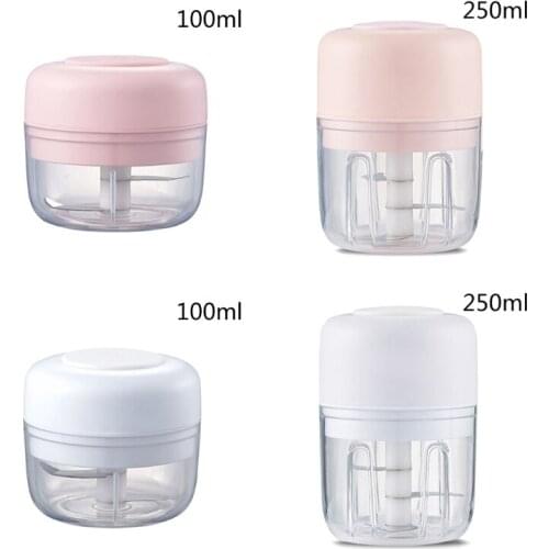 Mini Portable Electric Garlic Chopper USB Rechargeable Food Processor Garlic Press Mincer Meat Vegetable Grinder Kitchen