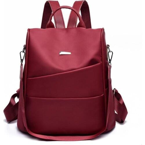Fashion Lightweight Womens Backpack Oxford Waterproof Classic Elegant Girl Rucksack Shopping Leisure School Bag New Design