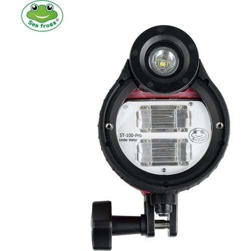 Sea frogs ST-100-Pro Flash Strobe Diving Light Waterproof 100m/328ft 5600K with Optic Cable for Sony Underwater Photography