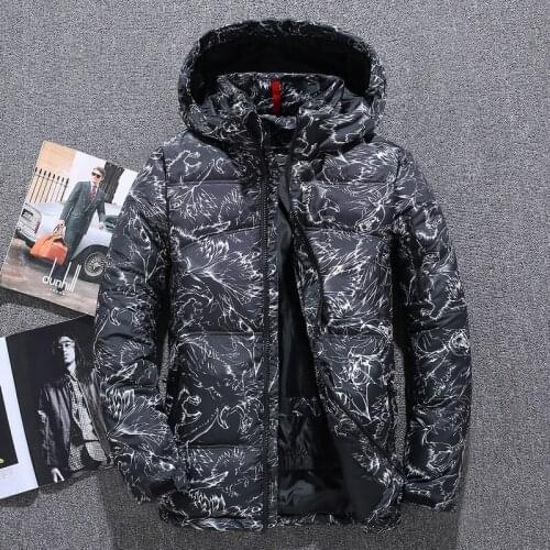 Men zipper jackets autumn winter casual warm coats camouflage jacket scarf collar fashion hooded male outwear slim fit with hood
