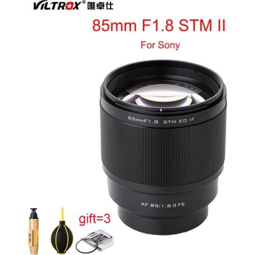 Viltrox II 85mm F1.8 STM Camera Lens full frame Auto Focus Portrait Prime Lens Eyes Focus AF For Sony A6400 A6300 A7 A6500 A9 A7