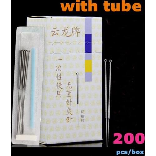 Dropshipping Service Disposable Sterile Acupuncture Needles 200 Chinese Needle Acupuncture Beauty Massage Face Needle More Sizes