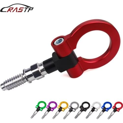 RASTP-Racing Front Tow Hook Tow Bar Auto Trailer Ring Fit for BMW E Series/1 Series/3Series /X5/X6 /European Car RS-TH008-1