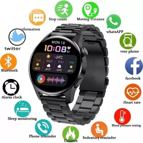 Sports Music Smart Watch Men Women Memory Record Function Bluetooth Call Full Touch Fitness Tracker Smartwatch For Android IOS
