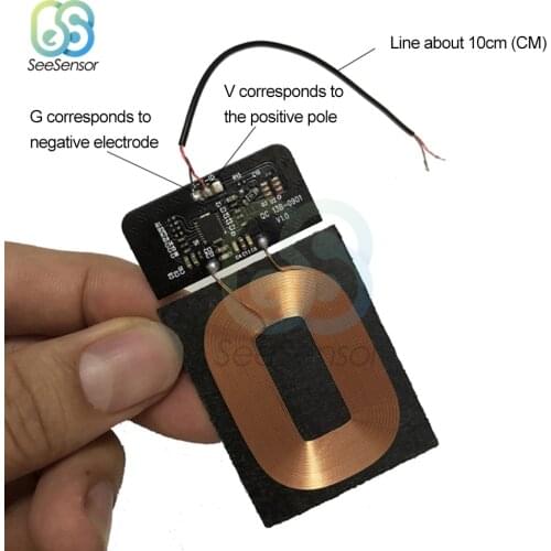 5V 1A 5W Qi Wireless Charging Standard Universal Wireless Charger PCBA Circuit Board With Coil DIY QI Wireless Receiver