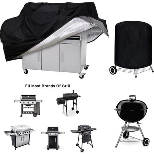 11 Sizes BBQ Grill Covers Heavy Duty Waterproof Dustproof Outdoor Patio Barbecue Gas Smoker Grill Protector Windproof Anti UV