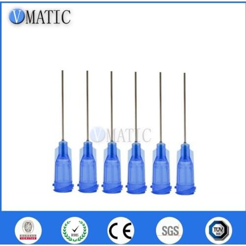 Free Shipping 100Pcs 1'' Inch Tube Length Glue Dispensing Luer Lock Needles 22G Syringe Needle Tip 100Pcs