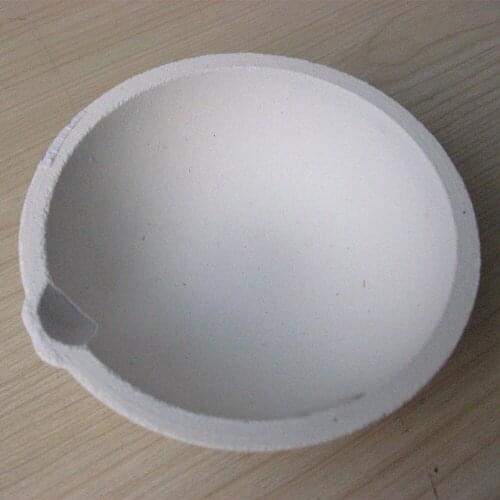 500G Metal Melting Crucible Jewelry Casting Dishes for Gold Silver Platinum Refine 2PCS