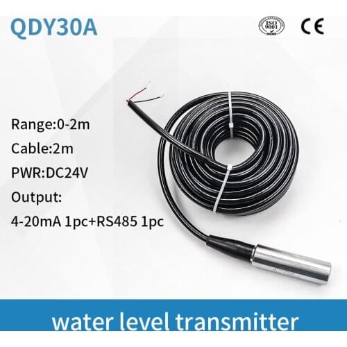 2021 2m Range 2 m cable tank water liquid level sensor RS485 4-20mA output