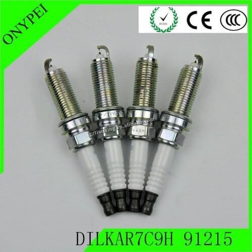 4-6pcs 22401-1KC1C DILKAR7C9H 91215 Dual Iridium Spark Plug for Nissan Juke for Renault Clio IV 22401 1KC1C 22401-1KC7C