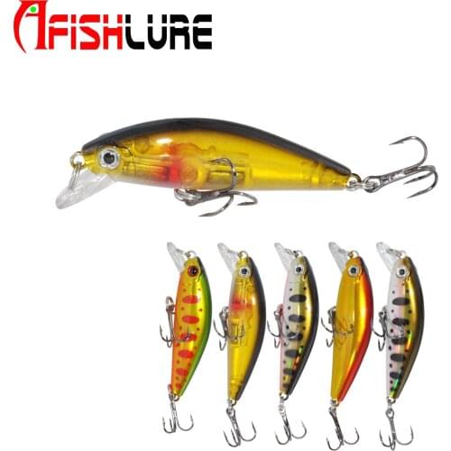 Afishlure High Quality Mini Sinking Minnow 50mm 6.6g Hard Minnow Fishing Lures Wholesale Fishing Fish Bait