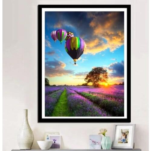 Diamond Painting New Full Diamond Scenery Field Of Hope Diamond Painting Cross Stitch Dot Stickers Bedroom Living Room 5D