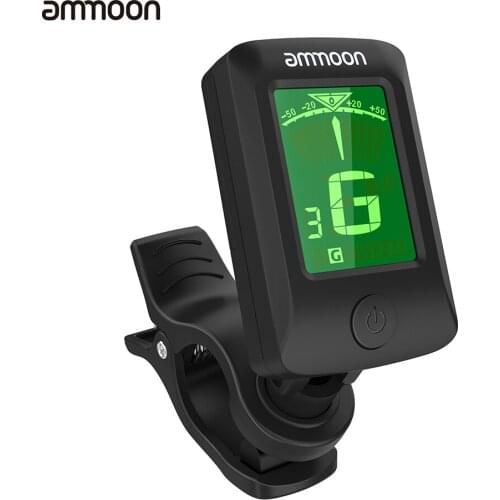 Ammoon AT-07 Digital Electronic Clip-On Tuner LCD Screen for Guitar Chromatic Bass Ukulele guitar tunner guitar accessories