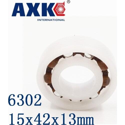 Axk 6302 Pom (10pcs) Plastic Ball Bearings 15x42x13mm Glass Balls 15mm/42mm/13mm
