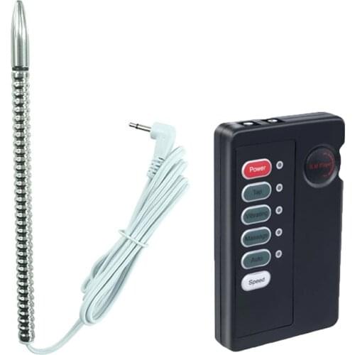 Electro Shock Bi-Polar Male Penis Urethral Plug Stainless Steel Dilator Rod Urethra Sounds Electric Masturbator Sex Toys for Men