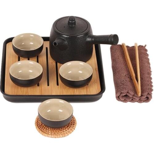 Tea Set Ceramic Portable Teapot Teacups Kettle Porcelain Teaset Chinese Travel Kung Fu Tea Set Portable Teaware Accessories