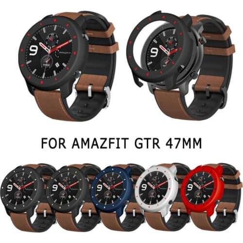 Watch Case For Amazfit GTR 47mm Watch Case Cover Silicone PC Band Bumber Case Shell For Amazfit GTR