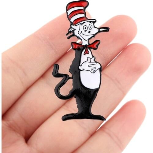 DZ1949 Movie Cat Pins Anime Figures Enamel Pins Badge Brooch Backpack Bag Collar Lapel Decoration Jewelry Gifts for Friends