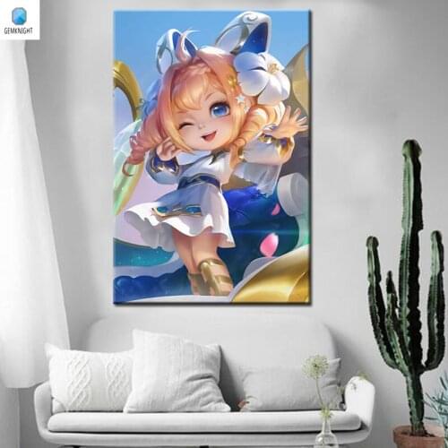 Diy oil painting CAI Wen-ji diy digital painting digital paint by numbers wise girl modular painting home decor for living room