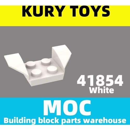 Kury Toys DIY MOC For 41854 Building block parts For Vehicle, Mudguard 2 x 4 with Flared Wings