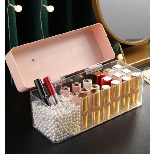 Multifunctional Lipstick Storage Box Convenient Fashion Lipstick Box Large Capacity Sorting Box Storage Box Organizer