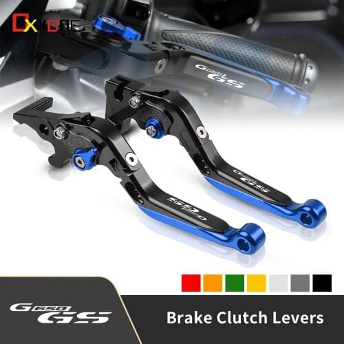 Motorcycle Aluminum Adjustable Extendable Folding Brake Clutch Levers For BMW G650GS G 650 GS 2008-2016 2013 2014 2015 Parts