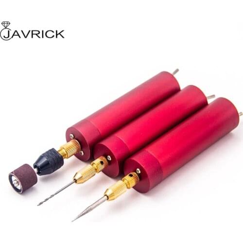 DIY Micro Electric Aluminum Portable Handheld Drill Set Twist Drill Bits Rotary Tools Kit Resin Casting Jewelry Making