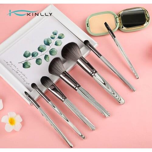Kinlly Brand 7Pcs Makeup Brushes Set Super Soft Synthetic Hair Eye Shadow Foundation Powder Eyeshado Brush Make Up Cosmetic Tool