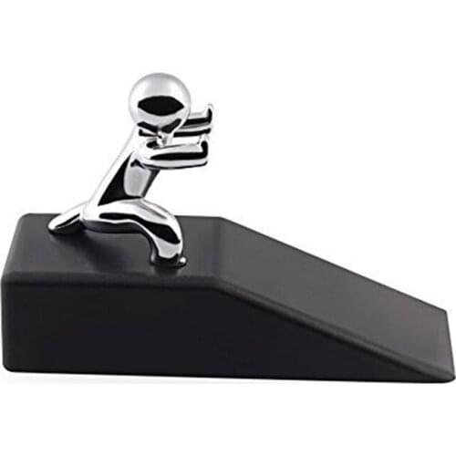 Novelty Design Zinc Alloy Little and Man with Non-slip Rubber Bases Door Stop Safe Anti-collision Door Stopper