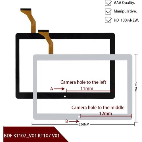 New Touch screen For 10.1" BDF KT107_V01 KT107 V01 3G Tablet Touch panel Digitizer Glass Sensor replacement Free Shipping