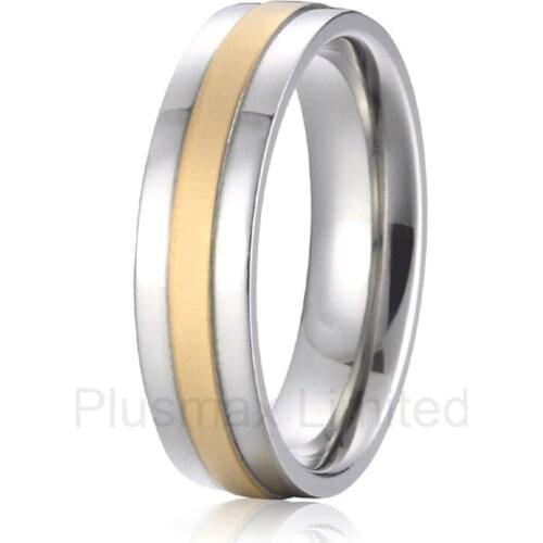 OEM/ODM wedding anniversary gift titanium band fashion jewelry engagement promise rings for men and women