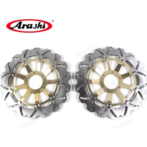 ARASHI VFR V-TEC 800 CNC Front Brake Rotors Disc Floating For HONDA VFR800 VTEC 2002 - 2013 / 2003 2004 2005 2006 2007 2008 2009