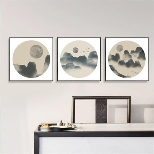 Chinese Style Landscape Poster Canvas Print Painting Wall Art Living Room Home Decoration