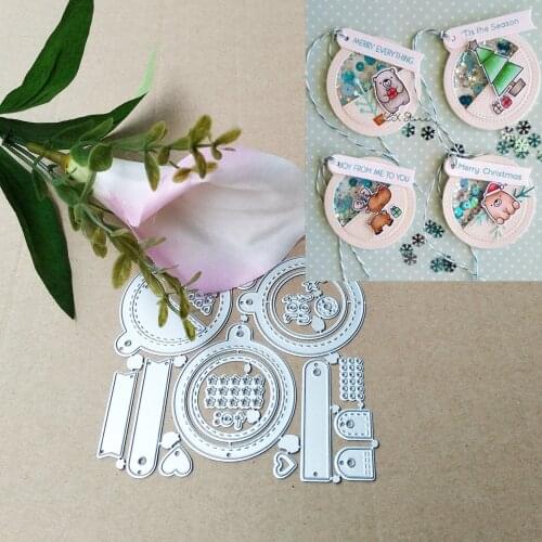 Gift box cutter die DIY scrapbook material cutter die embossing material handmade mold holiday card background