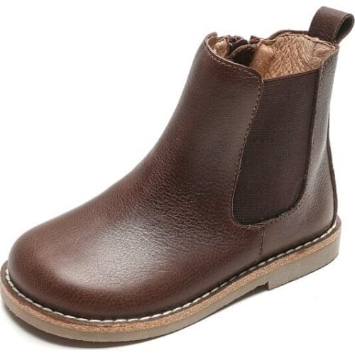 Кожаные ботинки для девочек Prittiku China At AliExpress