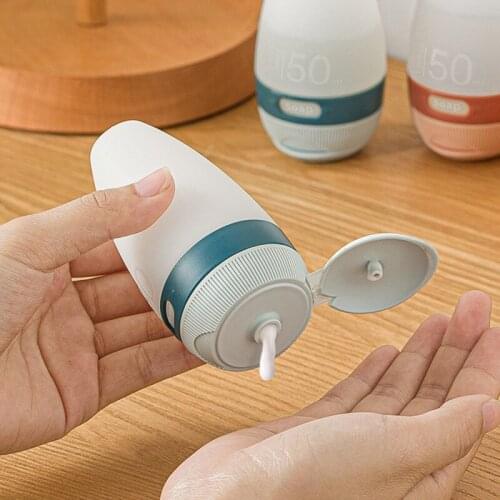 Empty Lotion Bottle Cosmetic Emulsion Silicone Bottle With Labels Portable Travel Storage Holder Refillable Bottle