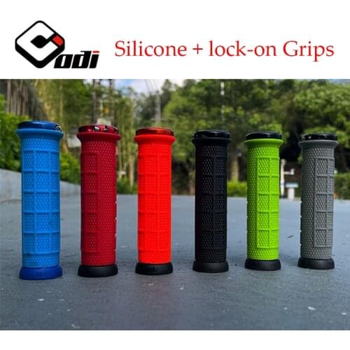 ODI Handlebar Grips 22.2mm Silicone biycle Grips Soft Antislip Handle Grip Lock Bar End Fit Fold BMX XC Bike parts