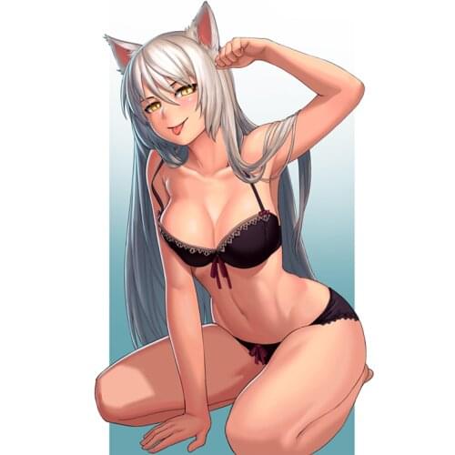 RuleMylife Sexy Anime Rabbit Ear Girl car stickers decal anime cute car accessories decoration pegatinas para coche