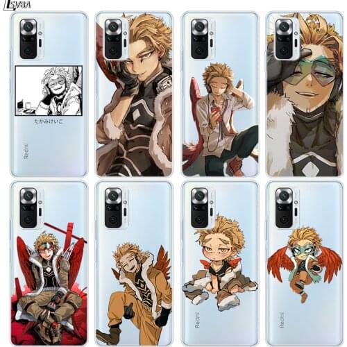 BNHA Hawks Coat Anime Silicone Cover For Xiaomi Redmi Note 10 10S 9 9S Pro Max 9T 8T 8 7 6 5 Pro 5A 4X 4 Phone Case