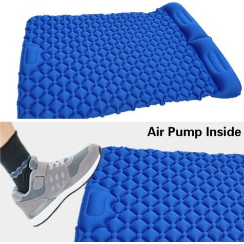 Ultralight Air Camp Mat Inflatable Moistureproof Outdoor Hiking Picnic Tent Pad Home Rest Compressible Sleeping Mattress Travel