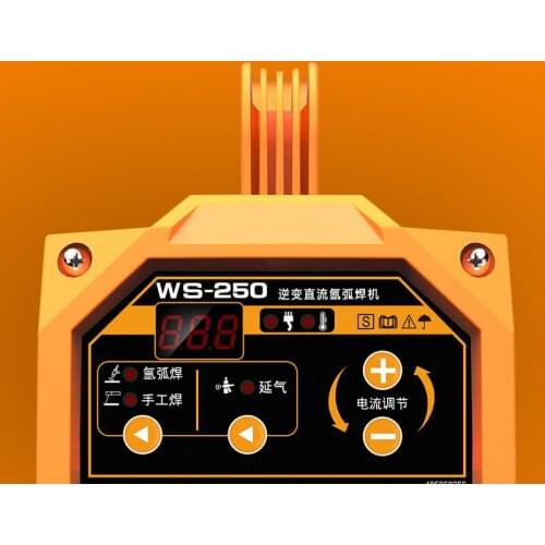WS-250 stainless steel welding machine household small mini argon arc welding machine 220V dual-purpose electric welding machine